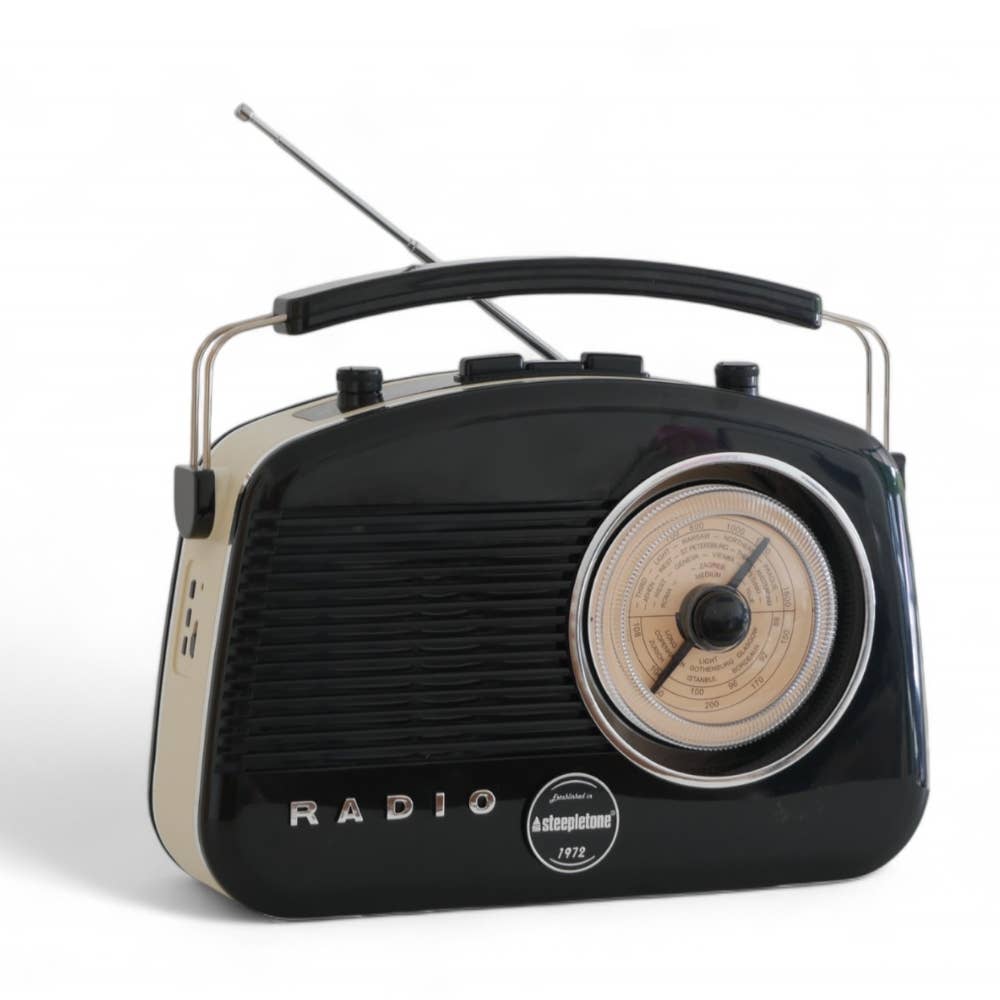 Radio Brighton classique style vintage FM/MW/LW avec Bluetooth: Bleu d'oeuf de canard
