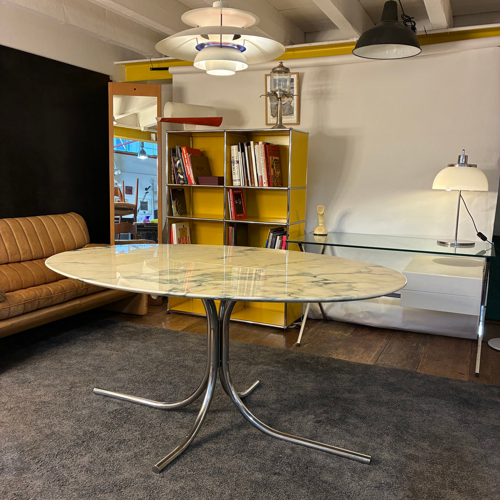 Table ovale marbre