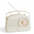 Radio Brighton classique style vintage FM/MW/LW avec Bluetooth: Crème